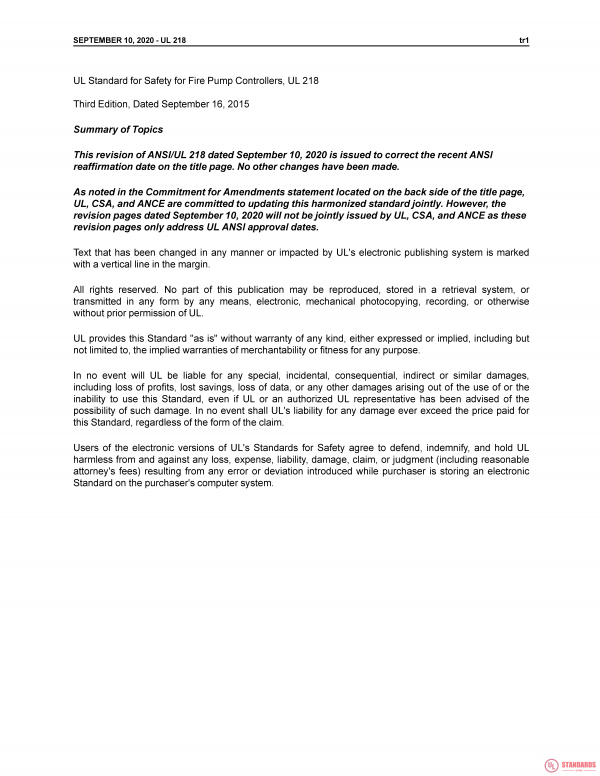 UL 218 PDF UL 218 PDF